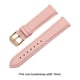 thumbnail image 3 of Correa de reloj de Piel de becerro Qarigey lujosa y elegante color rosa 16mm, 3 of 6