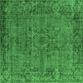 thumbnail image 1 of Ahgly Company Indoor Square Oriental Emerald Green Industrial Area Rugs, 8' Square, 1 of 4
