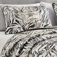 thumbnail image 5 of Reversible Bedspread Set – Lightweight Zebra Animal Print Quilt with Shams - Safari Jungle-Inspired Bedding (Alley, Queen), 5 of 6