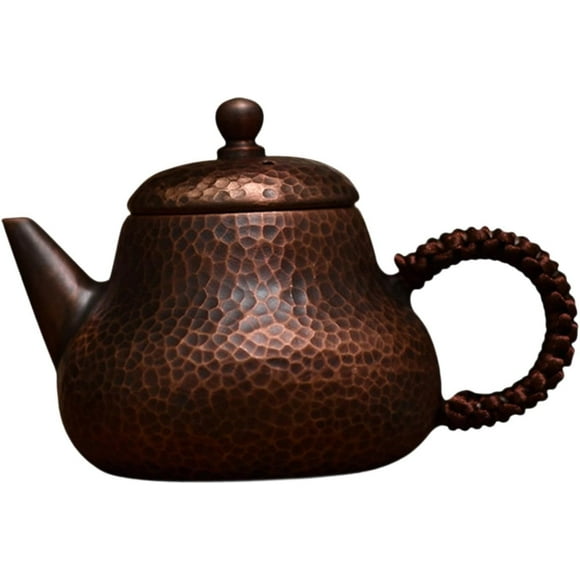 Copper Tea Kettle 200ml Household Water Boiler Jug Water Kettle Teaware for Restaurant Hiking Hotel Kitchen Outdoor, A