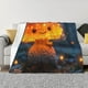 thumbnail image 1 of Balery Glowing Mushroom In Forest Manta de Franela con Dibujo, Lujo Ultra Suave y Cálido, Antipelusa y Resistente a las Arrugas para Cama, Sofá, Camping -40"x30", 1 of 6