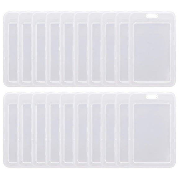 LEORX 30Pcs ID Storage Protective Cover in Transparent Plastic for Businessmen