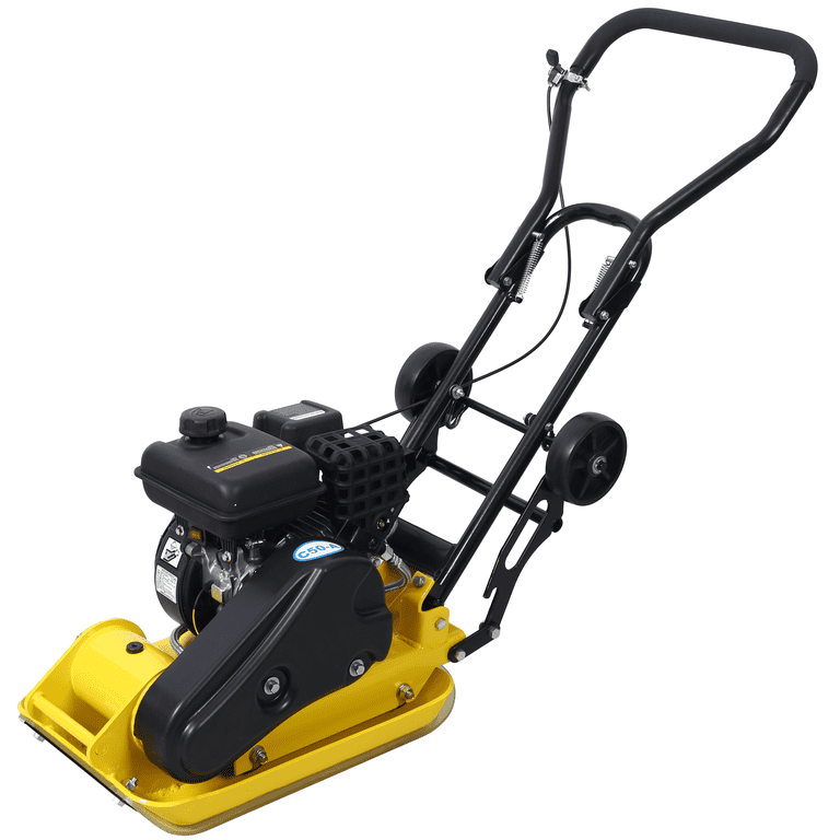 2.5HP Gas Plate Compactor 79cc Concrete Tamper with Wheels, 8200N