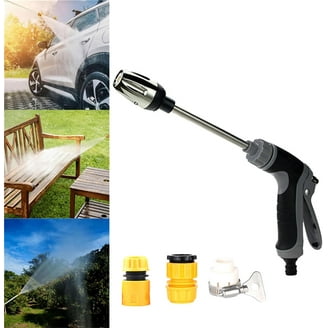 Waterblitz - Nettoyeur Haute Pression Pour Tuyau D'arrosage 1/2 Pouce - 5 Buses, Puissance Ajustable - Pour Voiture, Terrasse, Jardin