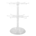 thumbnail image 6 of OUNONA Keychain Display Stand Rotating Holder 2 Tier Pendants Organizer Rack For Small Accessories Bracelets Watches And Jewelry Transparent, 6 of 8