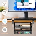 thumbnail image 3 of Under Desk Drawer Organizer, Large Under Desk Storage Side Drawers for Home & Office, L12.9xW9.6xH8.1 Drill-Free Clamp-on Installation for Small Space, Spacious Storage for Office Supplies, Papers, 3 of 9