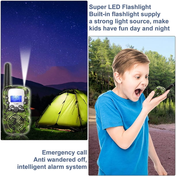 2PCS 3KM Range Multi Channels Walkie Talkies Radio de 2 vías Juguete para niños para actividades al aire libre Negro | en línea 2PCS 3KM Range Multi Channels Walkie Talkies Radio de 2 vías Juguete para niños para actividades al aire libre Negro | en línea