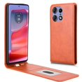 thumbnail image 4 of Folio Phone Case for Moto Edge 50 5G Magnetic Kickstand Cover with Camera Protection Brown, 4 of 7