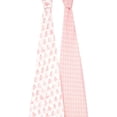 thumbnail image 3 of Couvertures à Emmailloter en Mousseline de Coton - Aden + Anais™ - Piece of My Heart, Lot de 2, 3 of 4