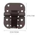 thumbnail image 3 of 2 Pcs Portes Pliantes en Bois Volets Pliants Charnières à Ressort avec 8 Vis, 3 of 5