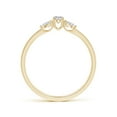 thumbnail image 2 of ANGARA Natural 0.12 Ct. Diamond Classic Ring in 14K Yellow Gold for Women (Ring Size: 3), 2 of 9