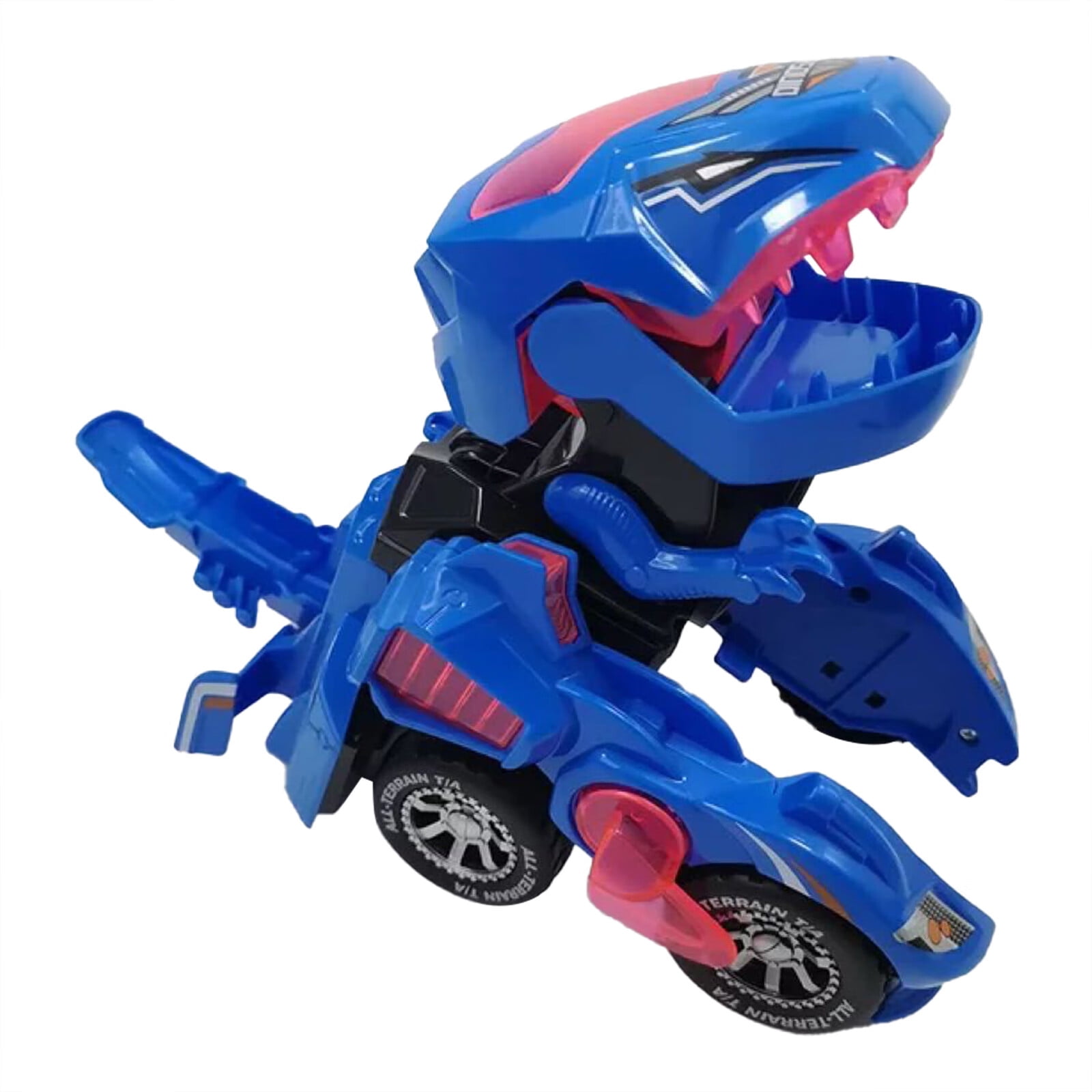 Transforming Dinosaur Toys 2 In 1 Automatic Dinosaur Transformer Toy Dino Car With LED Light And