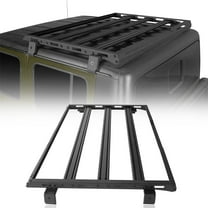 Hooke Road Rear Half Roof Rack Carrier Cargo Basket Fit Jeep Gladiator JT 2020-2025 Hardtop , Black