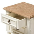 thumbnail image 6 of Allora Wood Weathered Oak and White Nightstand Rectangular French Provincial Style 25.59" H x 15.74" W x 11.81" D, 6 of 9