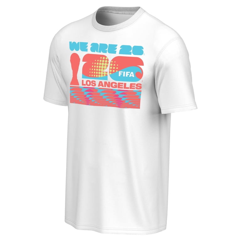FIFA World Cup 2026 Men's White Host City Block Tee - Los Angeles