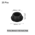 thumbnail image 2 of Uxcell 20 Pcs Hole Plugs, Heat Resistant Silicone Flush Type Fastener Hole Cover Plug for 26mm(1-1/32 Inch) Hole Cabinet, Black, 2 of 5