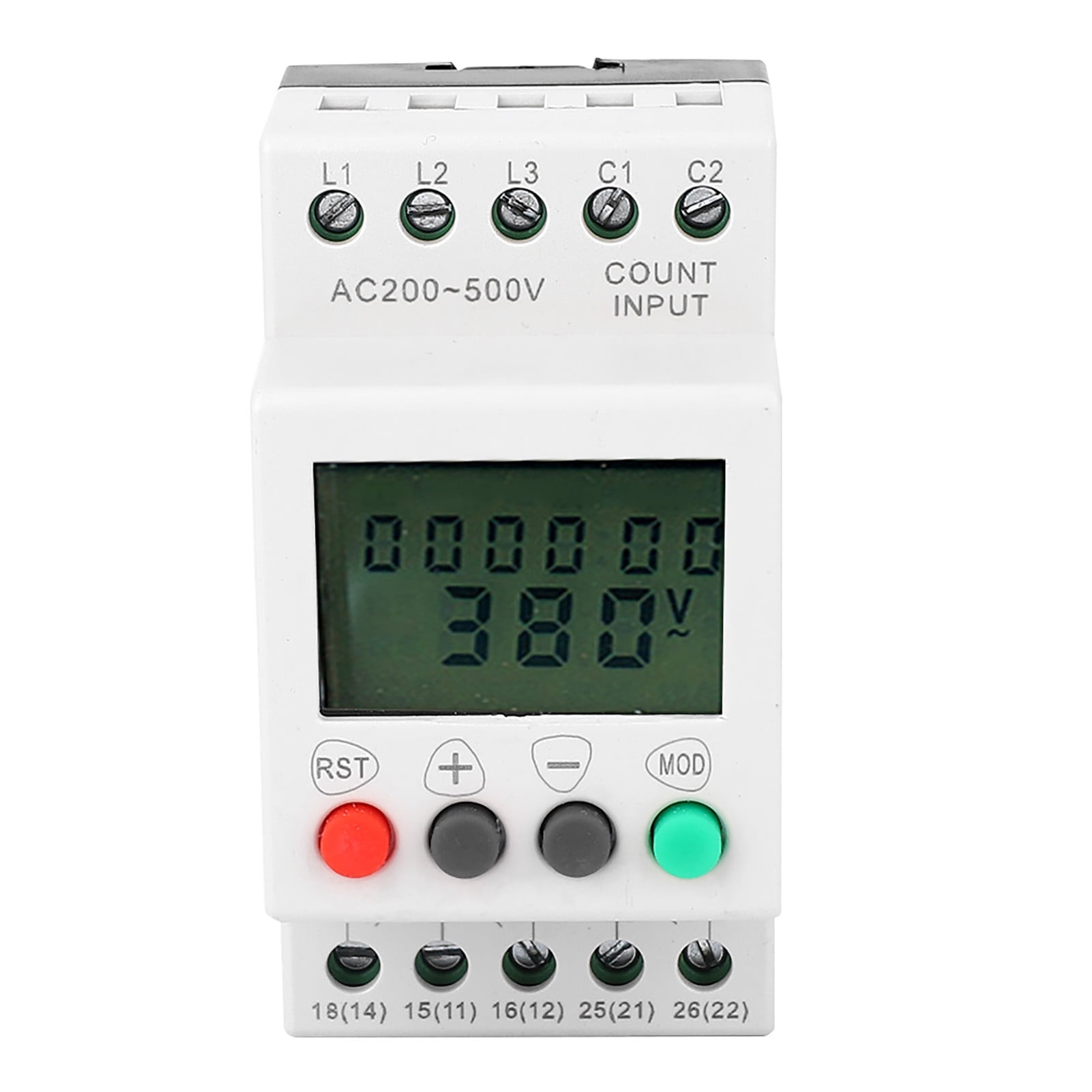 Voltage Monitoring Protection Relay, With LCD Display Fault Record Rail