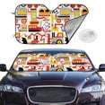 thumbnail image 2 of Balery Cars Print Car Windshield Sun Shade,Windshield Sunshade for Car Pickup Truck SUV Accessories-Medium, 2 of 7