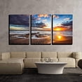 thumbnail image 2 of wall26 - 3 Piece Canvas Wall Art - Beautiful cloudscape Over The sea, Sunrise Shot - Modern Home Art Stretched and Framed Ready to Hang - 16"x24"x3 Panels, 2 of 3