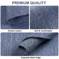 thumbnail image 4 of VCVCOO Reversible Heat Resistant Cloth Placemats Set of 6 - Polyester Linen Blend Machine Washable, 4 of 10
