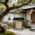 thumbnail image 6 of Bxaolu Metal Bird Feeder for Outdoor Hanging, Wild Bird Feeders with Perch, Easy to Clean & Refill, Large Seed Capacity, Black, 6 of 9