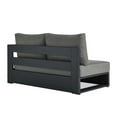 thumbnail image 6 of Modway Tahoe Outdoor Patio Powder-Coated Aluminum Modular Right-Facing Loveseat in Gray Charcoal, 6 of 9