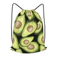 thumbnail image 1 of XMXT Waterproof Gym Bag, Avocado Oil Painting Pattern Drawstring Backpack for Men, s Multicolor, 1 of 8