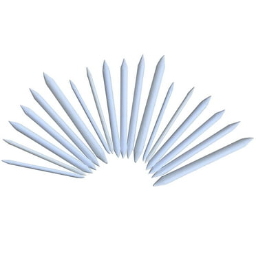 18PCS Paper Tortillion Blending Stumps Sketch Rub Artist Drawing Tool (White)
