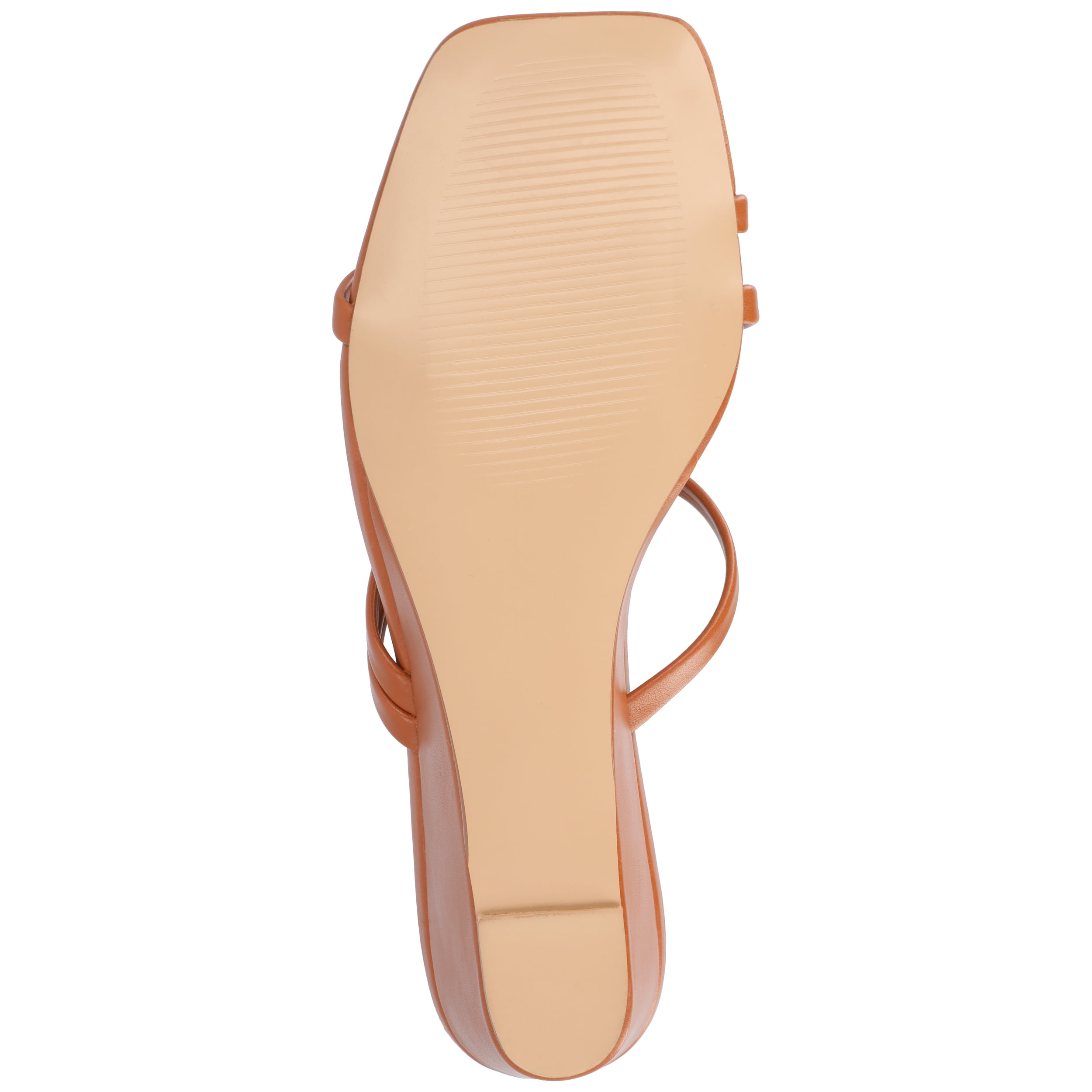 Journee Womens Takarah Crossover Strap Slip On Wedge Sandals