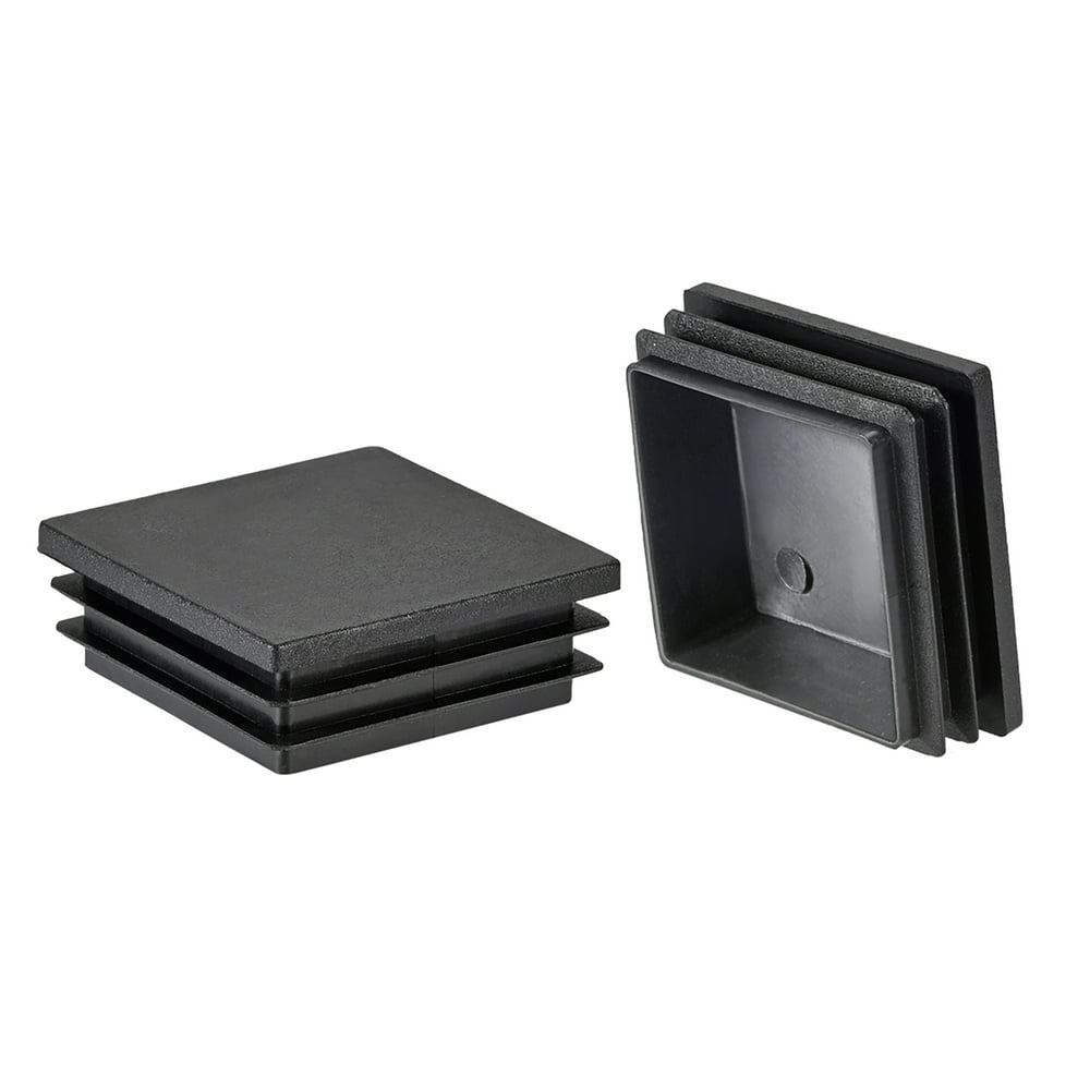 24 Pcs 50mmx50mm(2inch) Plastic Tubing Plug Square Post End Caps for