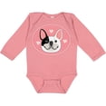 thumbnail image 3 of Inktastic French Bulldog Dog Girls Long Sleeve Baby Bodysuit, 3 of 5