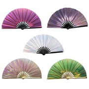 Moocorvic 13 Inch Kung Fu Fan Handheld Folding Fan Chinese Dance Prop for Dance, Performance