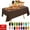 Coffee, variant on Bxaolu Plastic Table Cloth Disposable 1 Pack, 54 x 72 Inch Table Cloths, Party, Picnic, Wedding, Decorative Tablecloths, Rectangle, Leakproof & Sturdy Plastic Cover, Gold