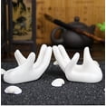 thumbnail image 3 of 3 Pack Air Plants Holders Ceramic Mini Hand Shape Stand Tillandsia Holder Small Container Pot Hand Shape Small Container Airplant Display Container Pot Plant Decorative Home Decor$$Garden & Patio, 3 of 8