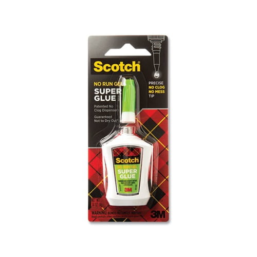3m/commercial Tape Div. Super Glue No-run Gel With Precision Applicator, 0.14 Oz, Dries Clear