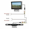 thumbnail image 4 of Car License Backup Camera Rear View Parking System Night Vision 5 Inch Car Monitor TFT LCD Screen Digital Rear View Camera, 4 of 7