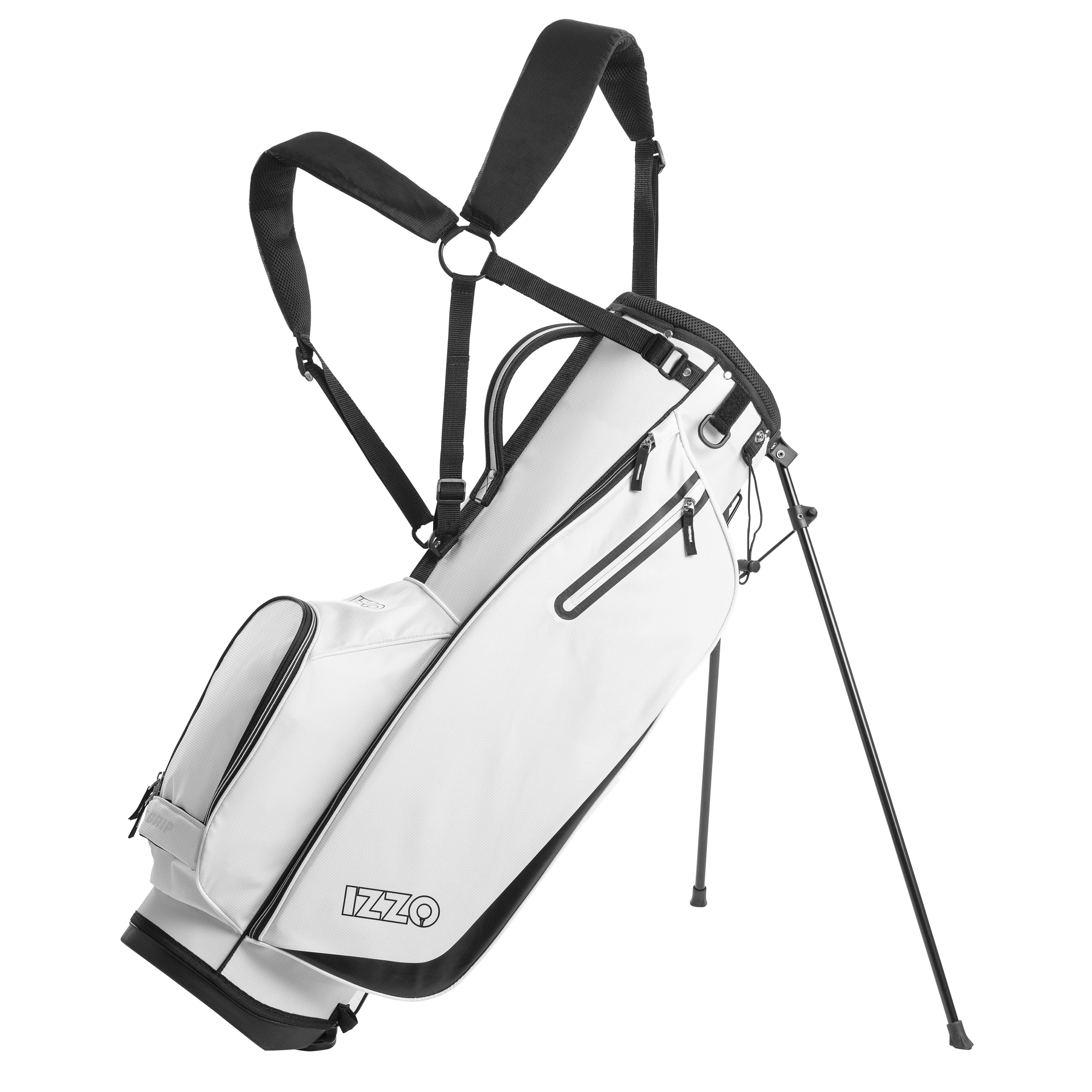 Izzo Golf Ultra-Lite Stand Bag - White, Only 3.2 lbs