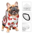 thumbnail image 2 of Bingfone Strawberries Dog Clothes Hoodie, Pet Winter Coat,Puppy Sweatshirts for Small Dogs Boy Girl,Suitable for All Breeds-Small, 2 of 6