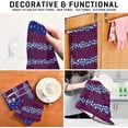 thumbnail image 3 of Stylized United States Flag Tea Towels Set of 1 Stars and Stripes Kitchen Dish Cloth with Hanging Loop, 18"x28"Lint-Free Absorbent Towel for Kitchen Drying Wiping and Cleaning, 3 of 6