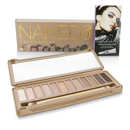 Urban Decay by URBAN DECAY - Naked 3 Eyeshadow Palette: 12x Eyeshadow, 1x Doubled Ended Shadow Blending Brush --- -