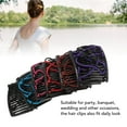 thumbnail image 3 of Peine de Cabello Mágico Elásstico, Rojo Púrpura Azul Negro Negro Rosa Clips Peine para el Cabello 6 Clips Paquete Dobles Fabricante de Moer para Cabello Rizado Grueso, 3 of 7