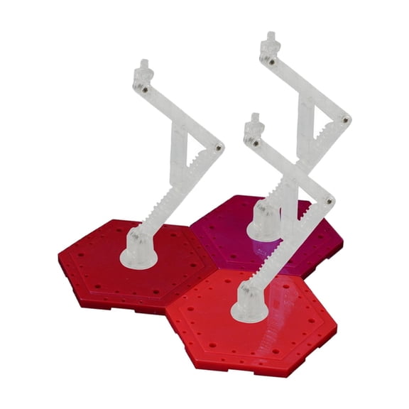 1 Piece Display -Color Mixing Support Stand Action Figure Base , Orange, 21x21x18.5cm Red