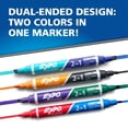 thumbnail image 2 of EXPO 2-in-1 Dry Erase Markers, Dual-Ended Markers, Assorted Colours, Chisel Tip, 8 Count, 2 of 9