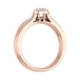 thumbnail image 2 of 3/8 Carat Diamond Halo Bridal Ring Set in 10K Rose Gold (Ring Size 5), 2 of 4