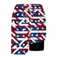 thumbnail image 7 of cllios Swim Shorts for Men Stars and Stripes Print Swim Trunks Quick Dry Pockets with Liner Drawstring Elastic Waist Shorts Mens 4th of July Swimming Trunks, 7 of 7