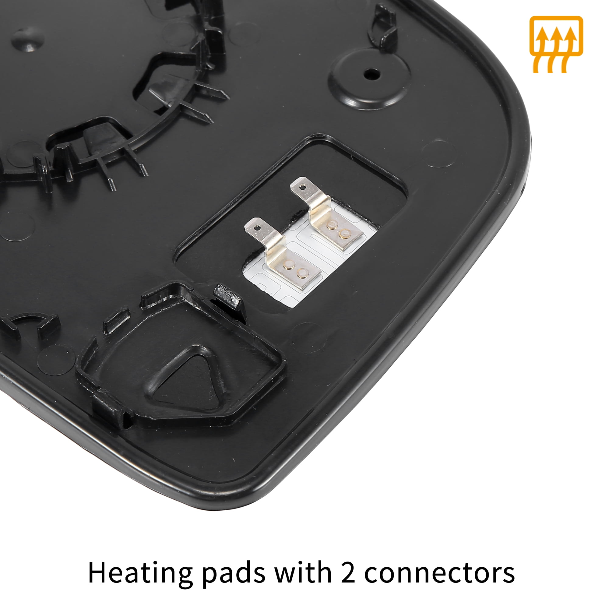 Unique Bargains Car Rearview Mirror Glass with Backing Plate Heated Right