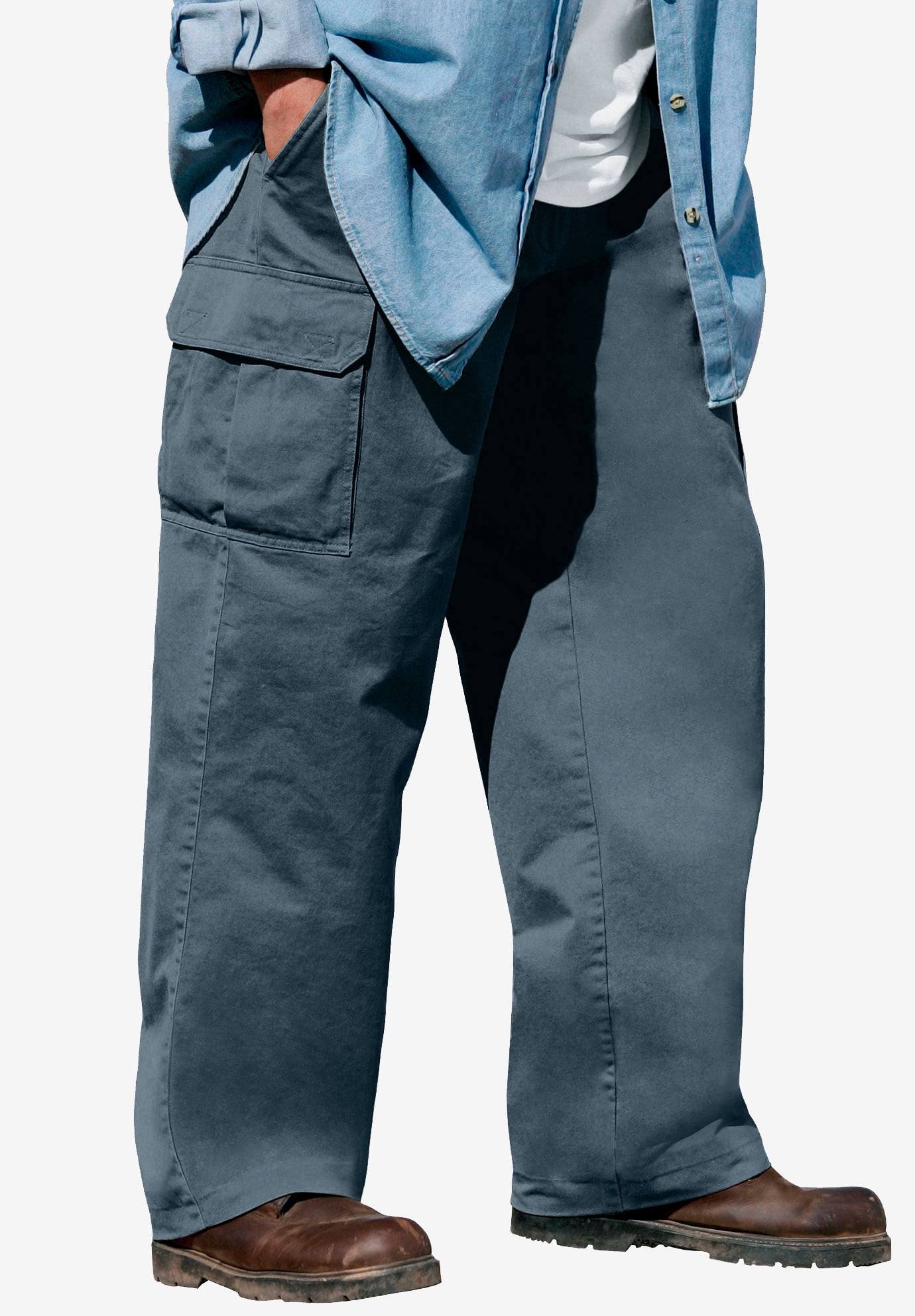 Boulder Creek - Boulder Creek by KingSize Men's Big & Tall Renegade Side-Elastic Waist Single