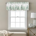 thumbnail image 3 of Eucalyptus Leaves Daisy Valance Curtain for Windows Summer Farmhouses Flower Rod Pocket Curtain Valances Short Window Treatments Panels for Kitchen Bathroom Laundry Room Basement 60 x 18 Inch, 3 of 9