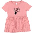thumbnail image 3 of Inktastic Someone in Maine Loves Me Girls Baby Dress, 3 of 5