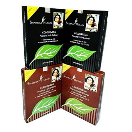 100% CHEMICAL FREE ORGANIC 100g SHAHNAZ HUSAIN HENNA INDIGO HAIR COLOR - BLACKISH BROWN By Shehnaz (Best Herbal Hair Colour)
